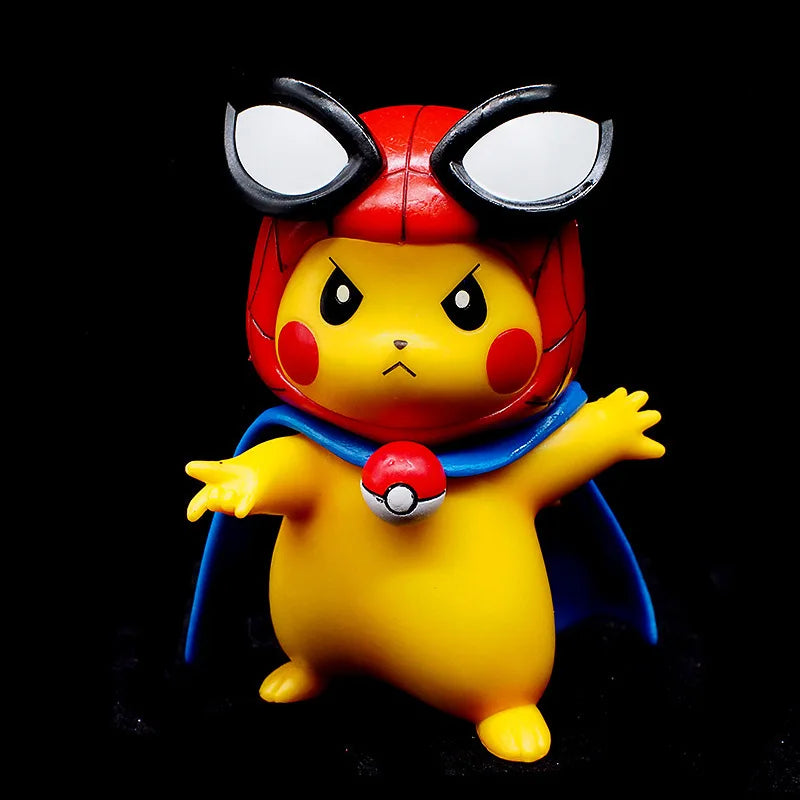 Action Figures Pokémon - Pikachu Iron Man / Pikachu Spider-Man / Pikachu Batman